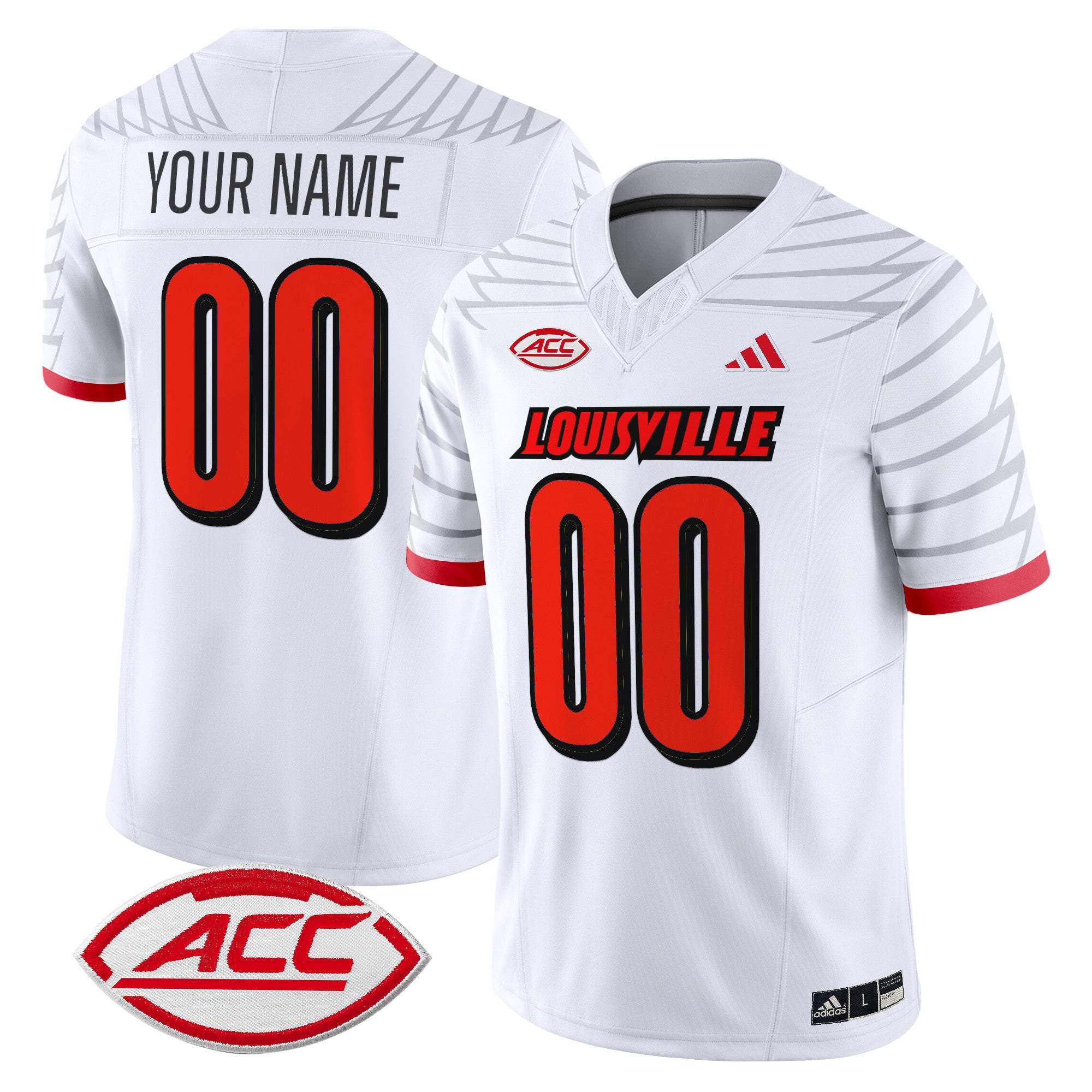 Louisville Cardinals 2024 Vapor Limited Custom Jersey - All Stitched - Men, White