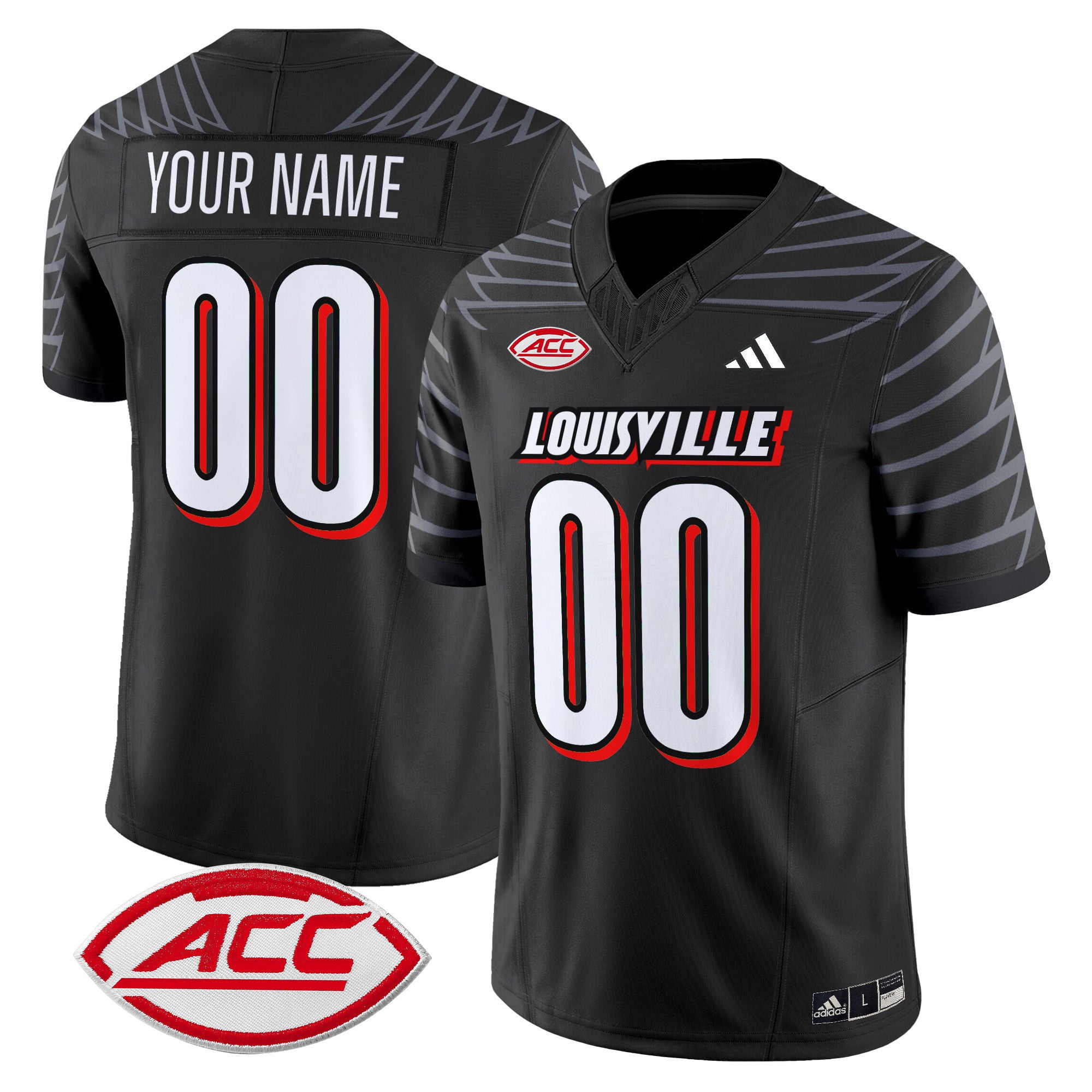 Louisville Cardinals 2024 Vapor Limited Custom Jersey - All Stitched - Men, Black