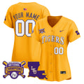LSU Tigers 2025 College World Series Champions Vapor Premier Limited Custom Jersey - All Stitched - Women, Gold