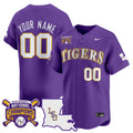 LSU Tigers 2025 College World Series Champions Vapor Premier Limited Custom Jersey - All Stitched