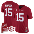 Men's Alabama Crimson Tide 2025 Vapor Limited Jersey - Alabama Map - All Stitched