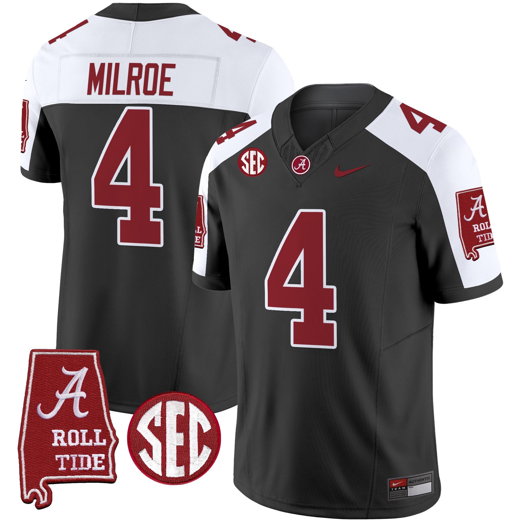 Men's Alabama Crimson Tide Vapor Limited Jersey V3 - Alabama Map - All Stitched