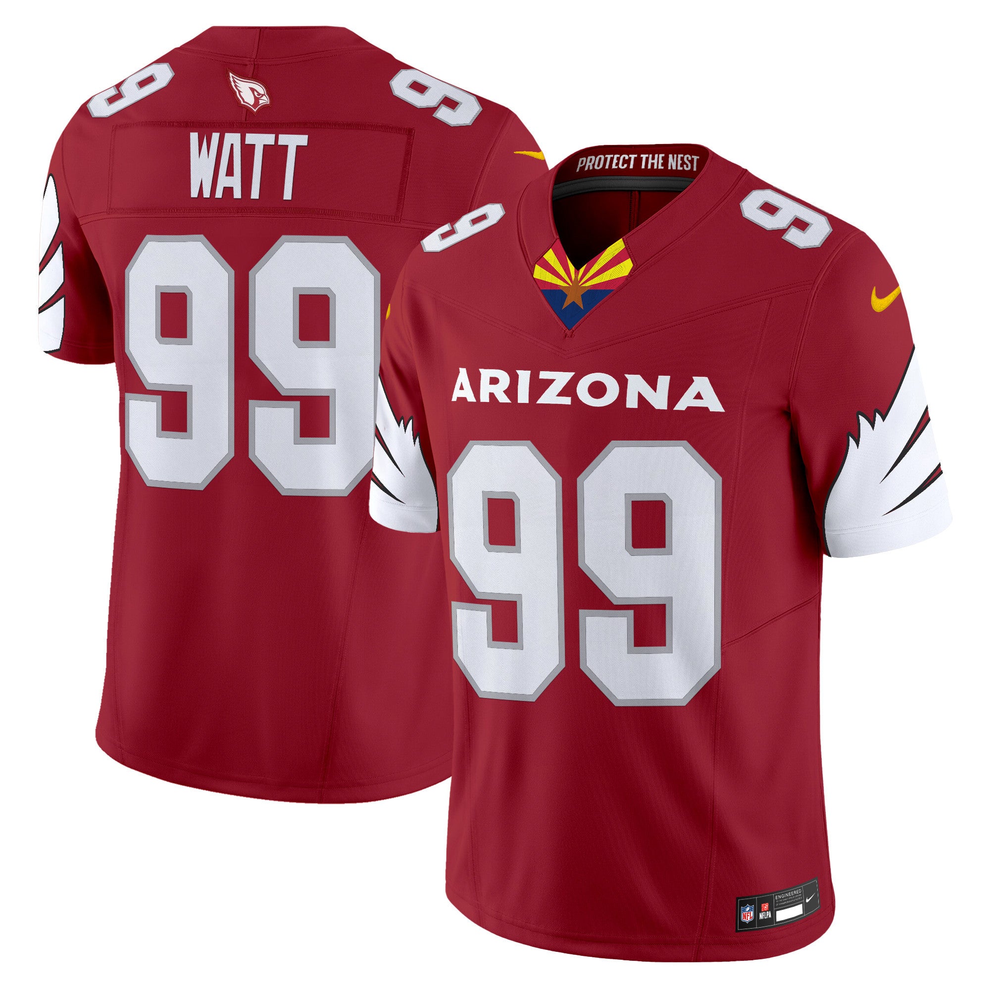 Men's Arizona Cardinals 2024 Special Vapor Limited Jersey - All Stitched - Red, J.J. Watt