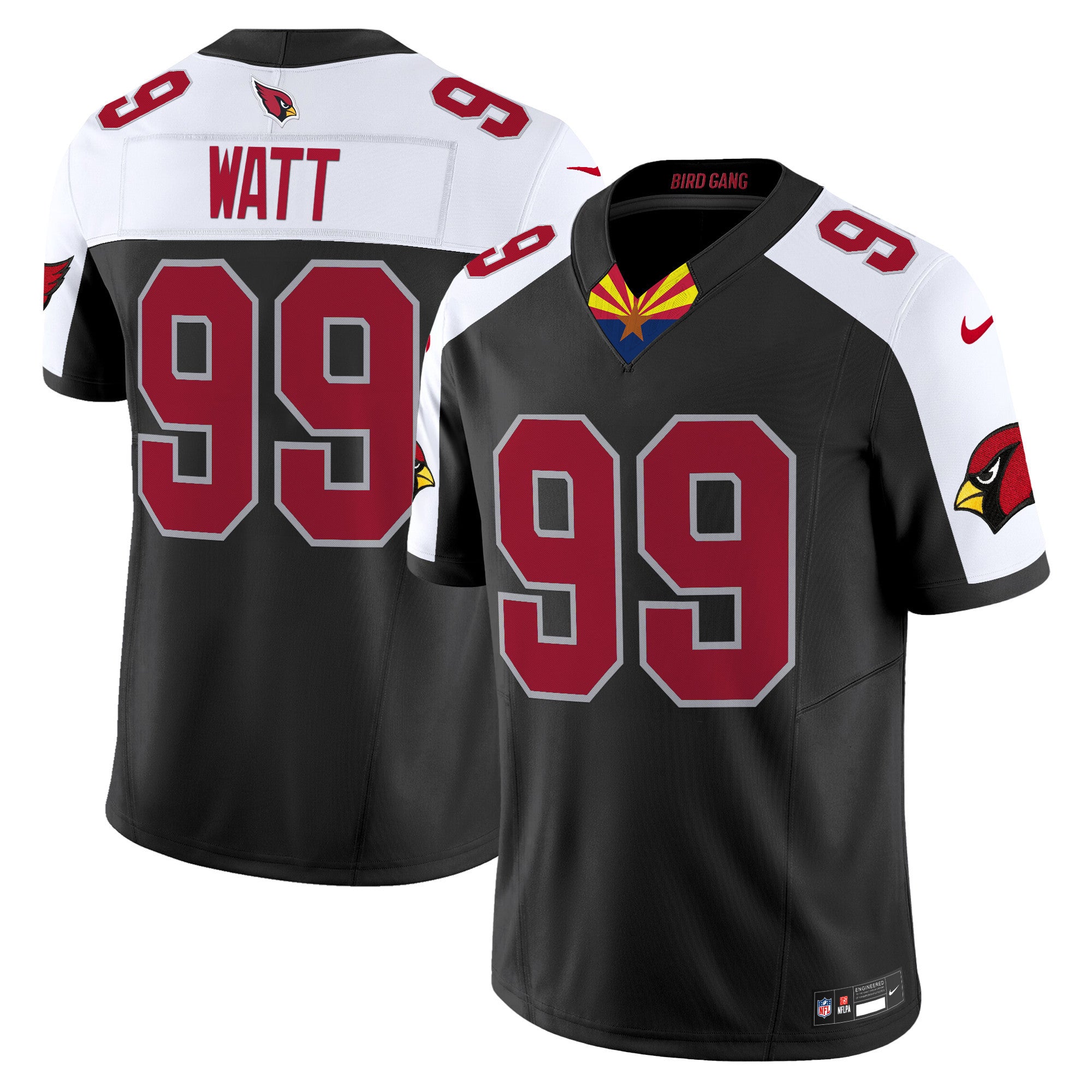 Men's Arizona Cardinals 2024 Special Vapor Limited Jersey - All Stitched - Black Alternate, J.J. Watt