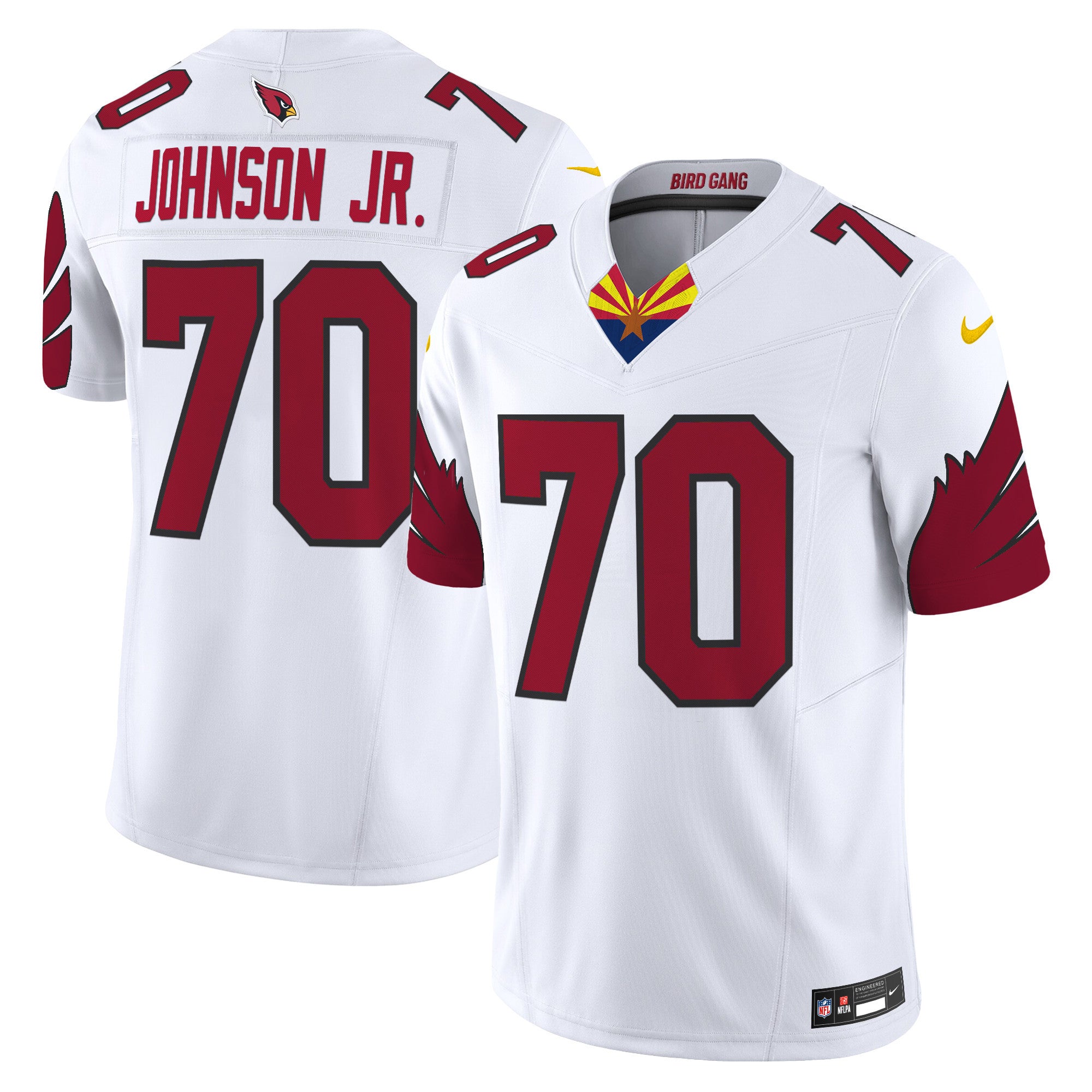 Men's Arizona Cardinals 2024 Special Vapor Limited Jersey - All Stitched - White, Paris Johnson Jr.