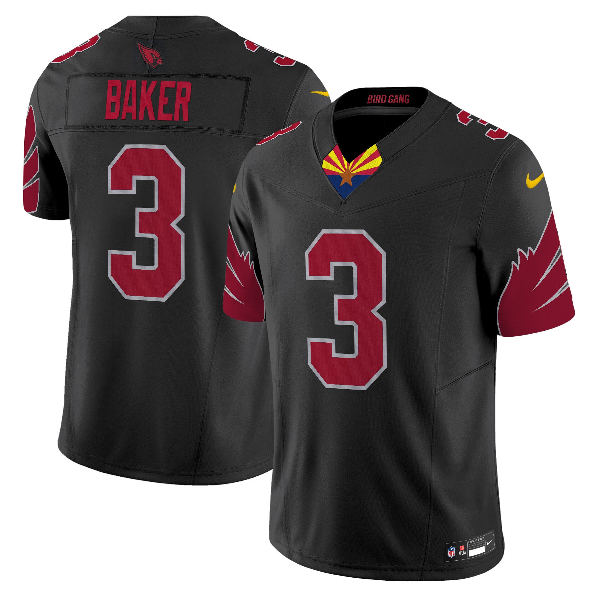 Men's Arizona Cardinals 2024 Special Vapor Limited Jersey - All Stitched - Black, Budda Baker