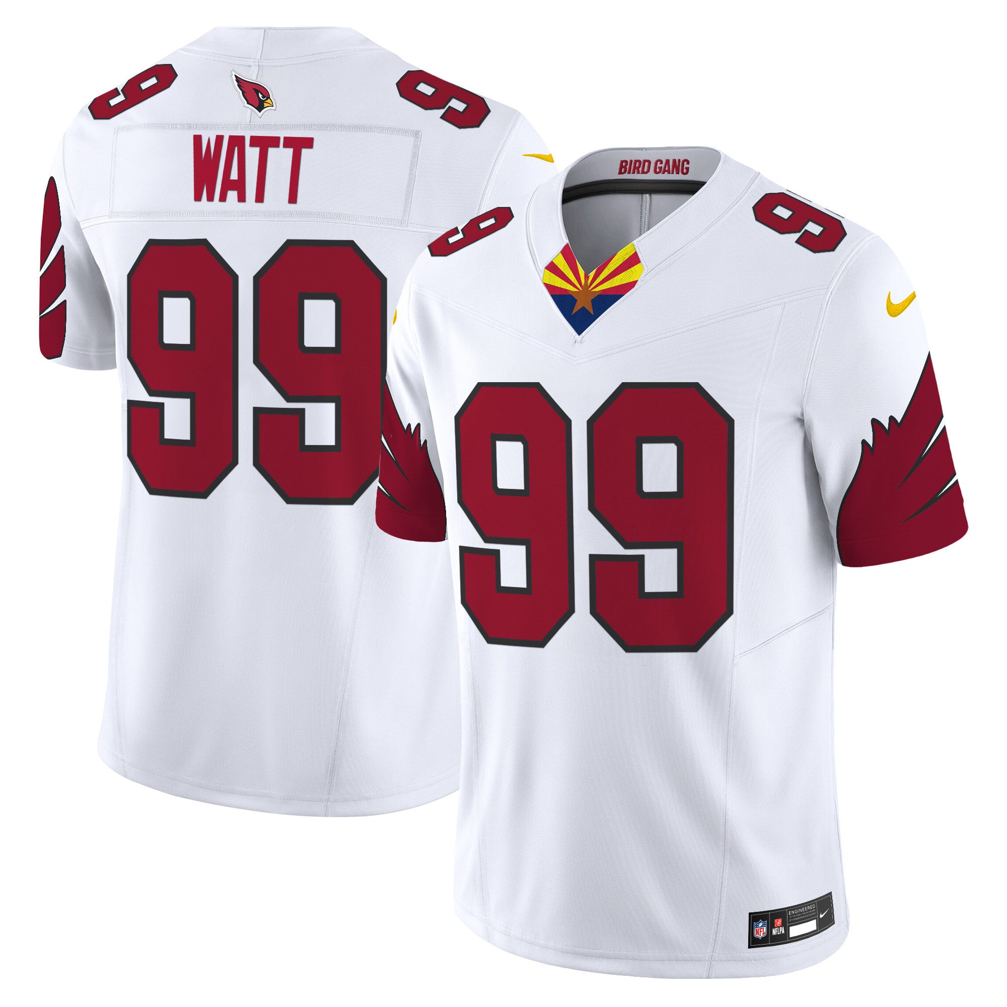 Men's Arizona Cardinals 2024 Special Vapor Limited Jersey - All Stitched - White, J.J. Watt
