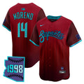 Men's Arizona Diamondbacks 2025 City Connect Vapor Premier Limited Jersey V2 - Stitched - Red, Gabriel Moreno