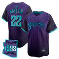 Men's Arizona Diamondbacks 2025 City Connect Vapor Premier Limited Jersey V2 - Stitched - Purple, Josh Naylor