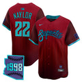 Men's Arizona Diamondbacks 2025 City Connect Vapor Premier Limited Jersey V2 - Stitched - Red, Josh Naylor