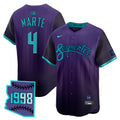 Men's Arizona Diamondbacks 2025 City Connect Vapor Premier Limited Jersey V2 - Stitched - Purple, Ketel Marte