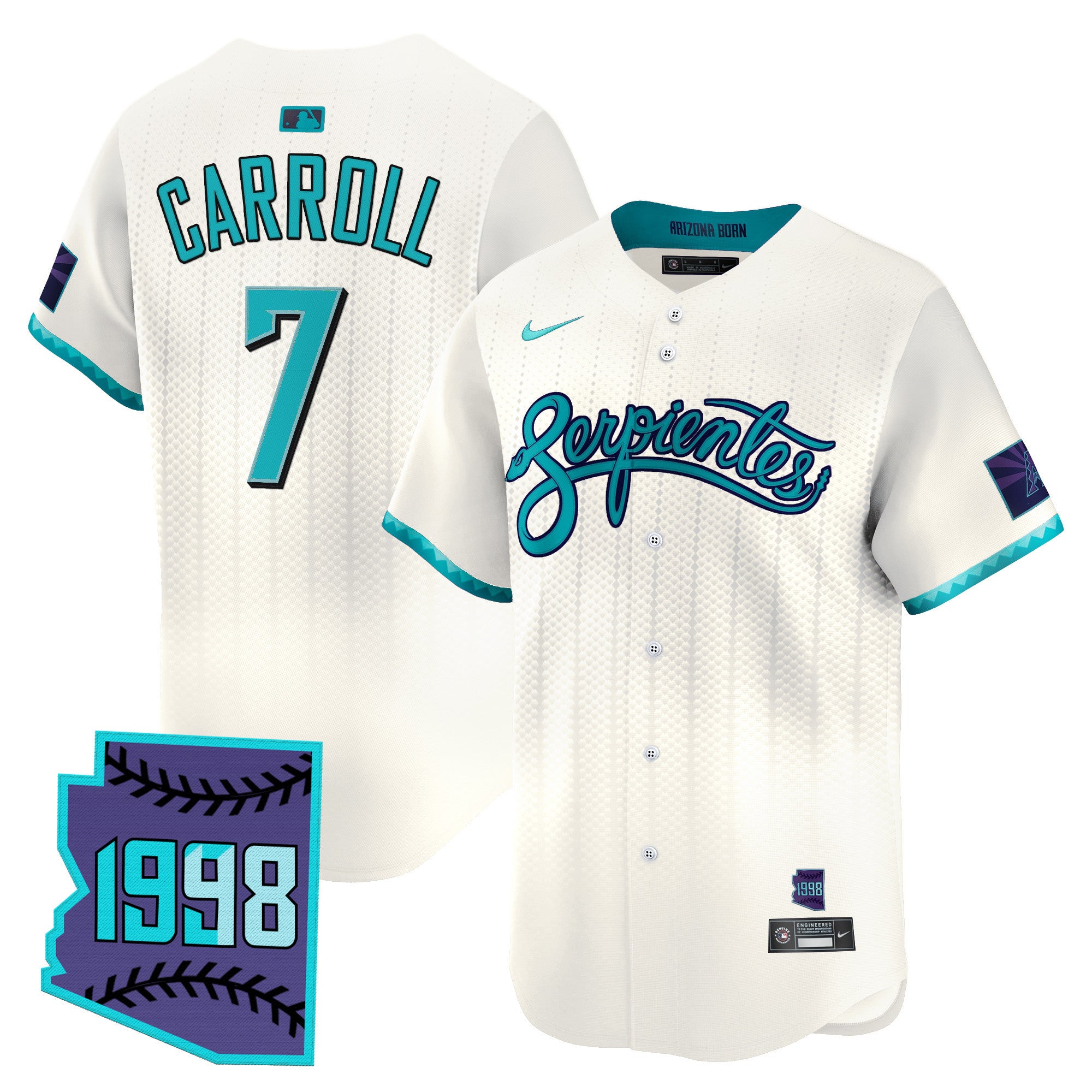 Men's Arizona Diamondbacks 2025 City Connect Vapor Premier Limited Jersey V2 - Stitched - Cream, Corbin Carroll
