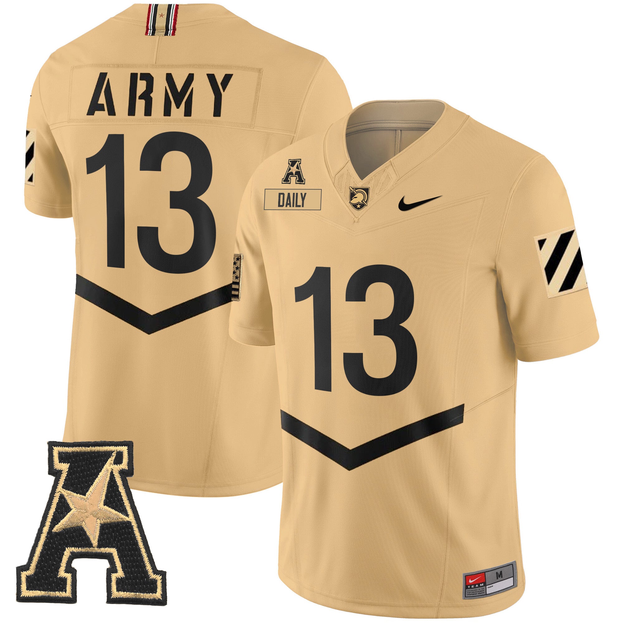 Men's Army Black Knights 2024 Vapor Limited Jersey - AAC Patch - All Stitched