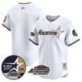Men's Astros 1999 Throwback 35th & Astrodome Patch Vapor Premier Limited Jersey V2 - All Stitched - White, Team