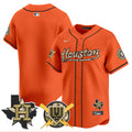 Men's Astros Armed Forces Day Vapor Premier Limited Jersey - All Stitched - Orange, Team