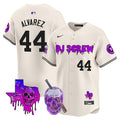 Men's Astros DJ Screw 2024 Vapor Premier Limited Jersey - All Stitched - Cream, Yordan Álvarez