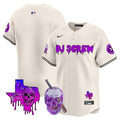 Men's Astros DJ Screw 2024 Vapor Premier Limited Jersey - All Stitched - Cream, Team