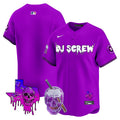 Men's Astros DJ Screw 2024 Vapor Premier Limited Jersey - All Stitched - Purple, Team