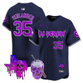 Men's Astros DJ Screw 2024 Vapor Premier Limited Jersey - All Stitched - Navy, Justin Verlander