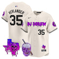 Men's Astros DJ Screw 2024 Vapor Premier Limited Jersey - All Stitched - Cream, Justin Verlander