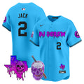 Men's Astros DJ Screw 2024 Vapor Premier Limited Jersey - All Stitched - Light Blue, Travis Scott