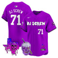 Men's Astros DJ Screw 2024 Vapor Premier Limited Jersey - All Stitched - Purple, Screw 1971