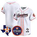 Men's Astros "Houston Strong" Patch Vapor Premier Limited Jersey - All Stitched - Home, Team