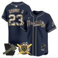 Men's Atlanta Braves Armed Forces Day Vapor Premier Limited Jersey - All Stitched - Navy, Michael Harris II