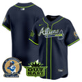 Men's Atlanta Braves Atliens & Hank Aaron Patch Vapor Premier Limited Jersey - All Stitched - Atliens, Team