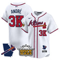 Men's Atlanta Braves Atliens Vapor Premier Limited Jersey V2 - All Stitched - White, André