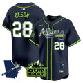 Men's Atlanta Braves Atliens Vapor Premier Limited Jersey V2 - All Stitched - Atliens, Matt Olson