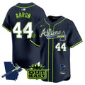 Men's Atlanta Braves Atliens Vapor Premier Limited Jersey V2 - All Stitched - Atliens, Hank Aaron