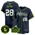 Men's Atlanta Braves Atliens Vapor Premier Limited Jersey V4 - All Stitched - Atliens, Matt Olson