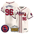 Men's Atlanta Braves Atliens Vapor Premier Limited Jersey V4 - All Stitched - Cream, Outkast