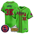 Men's Atlanta Braves Atliens Vapor Premier Limited Jersey V4 - All Stitched - Green, André