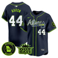 Men's Atlanta Braves Atliens Vapor Premier Limited Jersey V4 - All Stitched - Atliens, Hank Aaron