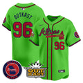 Men's Atlanta Braves Atliens Vapor Premier Limited Jersey V4 - All Stitched - Green, Outkast