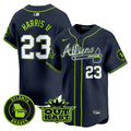 Men's Atlanta Braves Atliens Vapor Premier Limited Jersey V4 - All Stitched - Atliens, Michael Harris II
