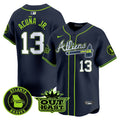Men's Atlanta Braves Atliens Vapor Premier Limited Jersey V4 - All Stitched - Atliens, Ronald Acuna Jr.