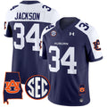 Men's Auburn Tigers 2024 Alabama Patch Vapor Limited Jersey - All Stitched - Navy Alternate, Bo Jackson