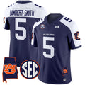 Men's Auburn Tigers 2024 Alabama Patch Vapor Limited Jersey - All Stitched - Navy Alternate, Lambert-Smith