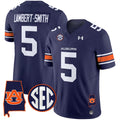 Men's Auburn Tigers 2024 Alabama Patch Vapor Limited Jersey - All Stitched - Navy, Lambert-Smith