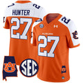 Men's Auburn Tigers 2024 Alabama Patch Vapor Limited Jersey - All Stitched - Orange Alternate, Jarquez Hunter