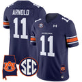 Men's Auburn Tigers 2025 Alabama Patch Vapor Limited Jersey - All Stitched - Navy, Jackson Arnold
