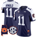 Men's Auburn Tigers 2025 Alabama Patch Vapor Limited Jersey - All Stitched