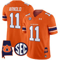 Men's Auburn Tigers 2025 Alabama Patch Vapor Limited Jersey - All Stitched - Orange, Jackson Arnold