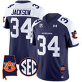 Men's Auburn Tigers 2025 Alabama Patch Vapor Limited Jersey - All Stitched - Navy Alternate, Bo Jackson