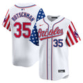 Men's Baltimore Orioles 2024 Independence Day Vapor Premier Limited Jersey - All Stitched - White, Adley Rutschman