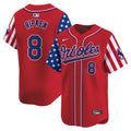 Men's Baltimore Orioles 2024 Independence Day Vapor Premier Limited Jersey - All Stitched - Red, Cal Ripken