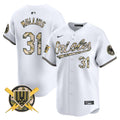 Men's Baltimore Orioles Armed Forces Day Vapor Premier Limited Jersey - All Stitched - White, Cedric Mullins